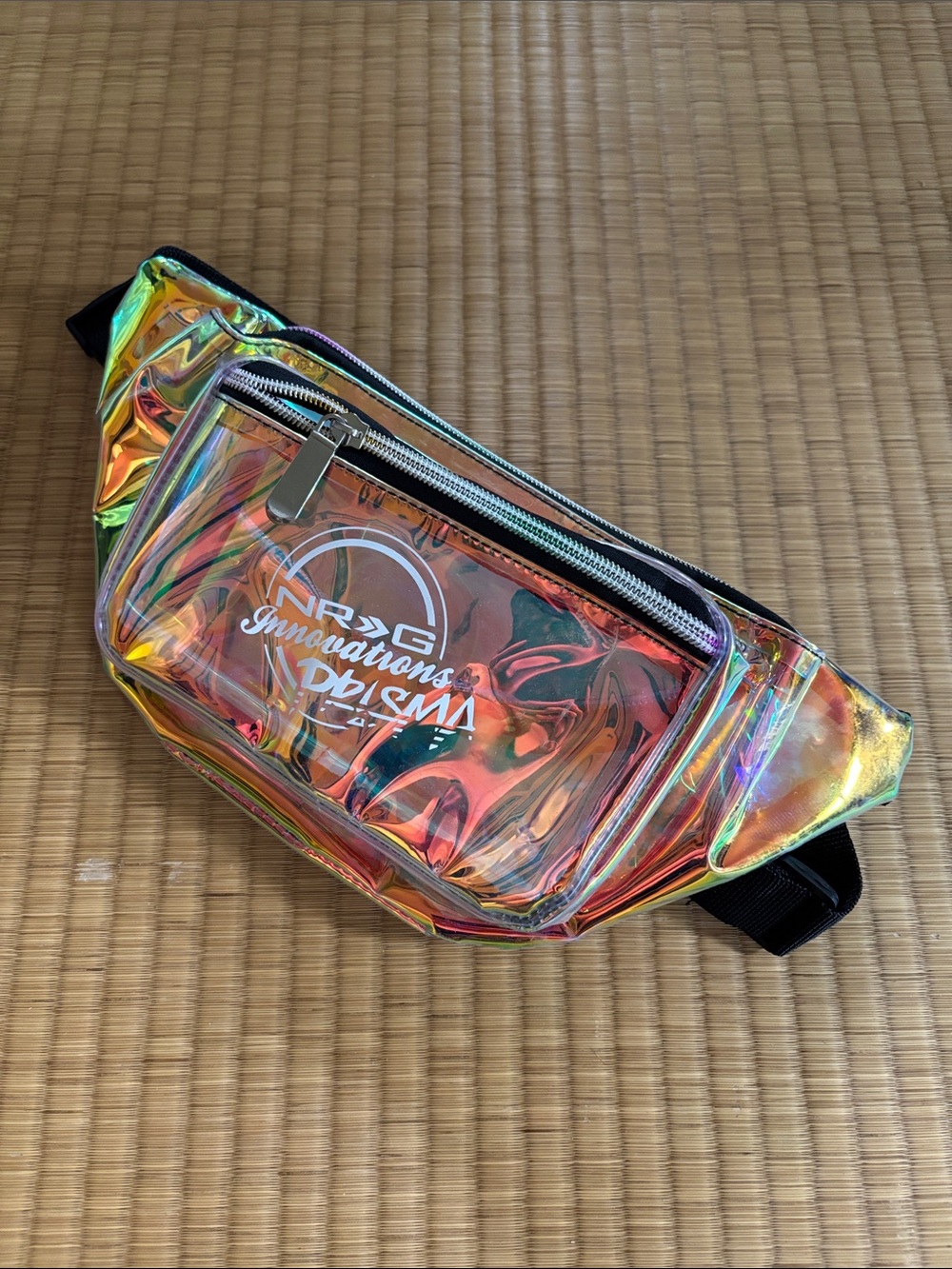 NRG clear Fanny Pack Holographic Iridescent Waist Bag